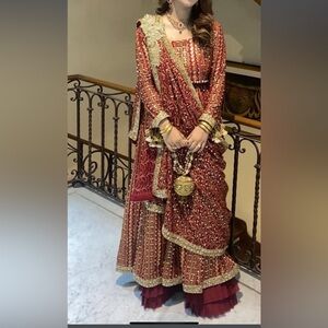 Sehrish rehan pakistani designer shadi dress small size eid shadi wedding